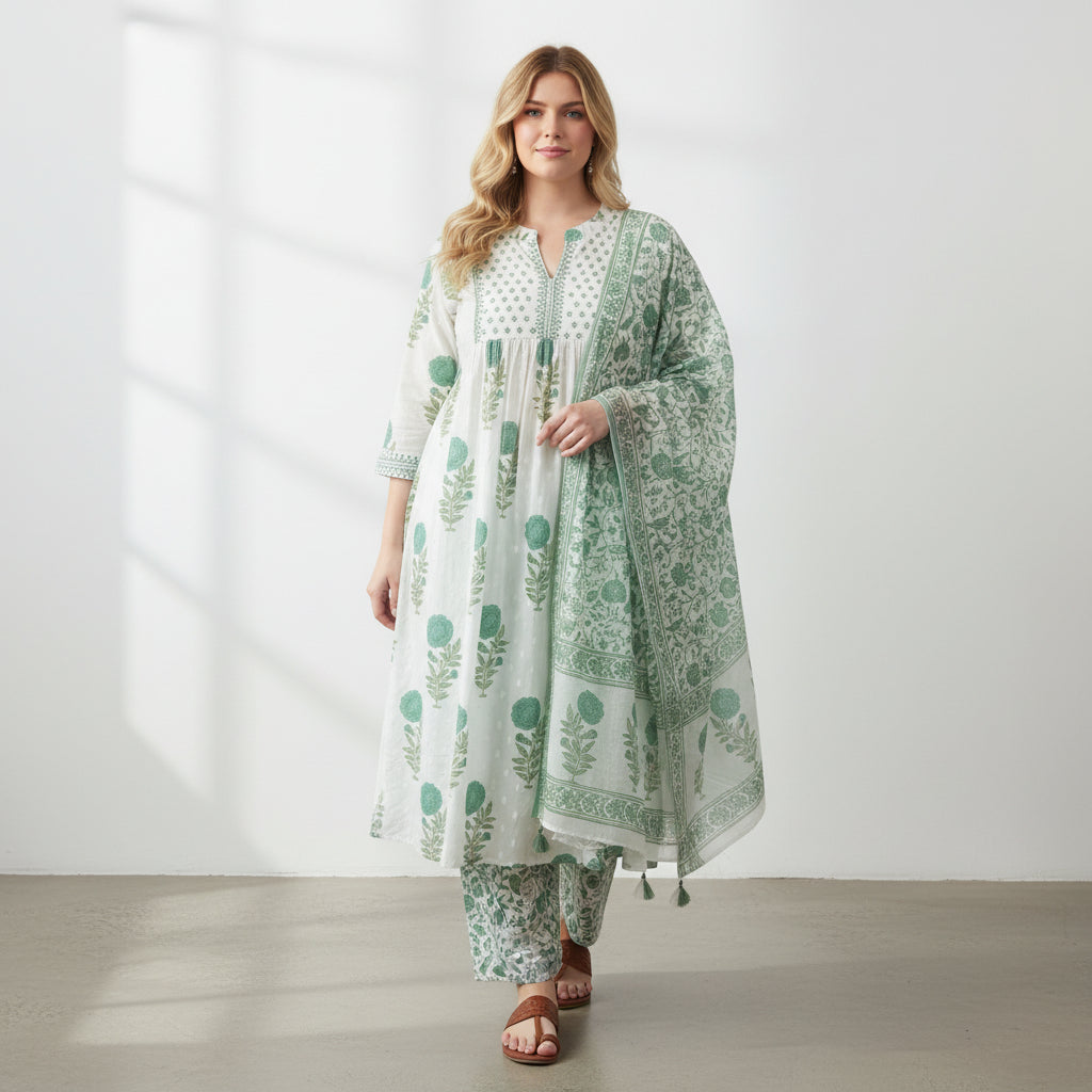Floral Printed Kurta Set