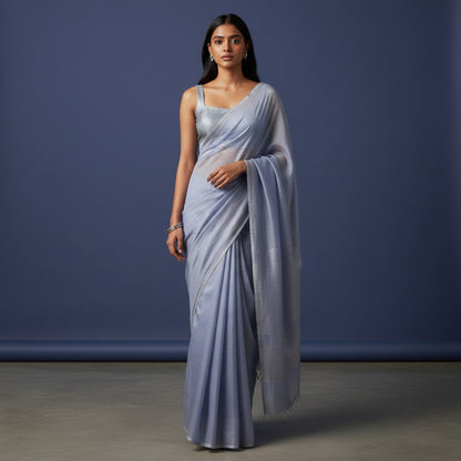 Silk Blend Textured Blouse