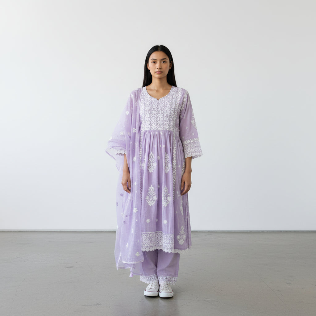 Cotton Bobby Kurta Set