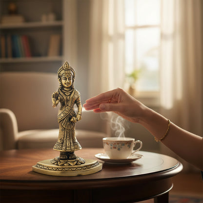 Brass Radha Idol Home Decor Art