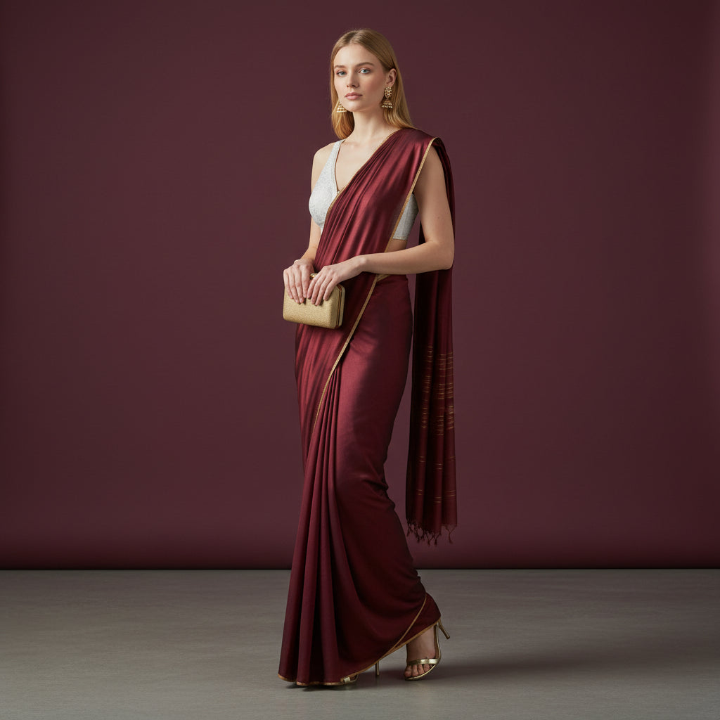 Sequin Chiffon Blouse