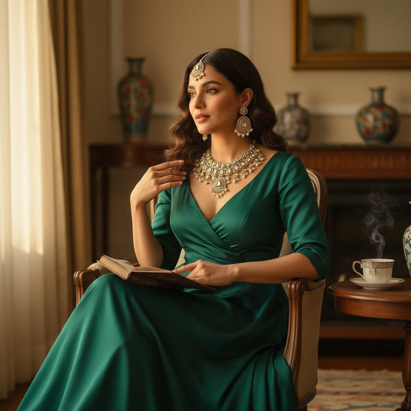 Gold Plated Antique Style Jewelry Set