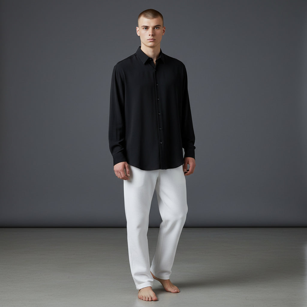 Cotton-Polyester Long Sleeve Shirt
