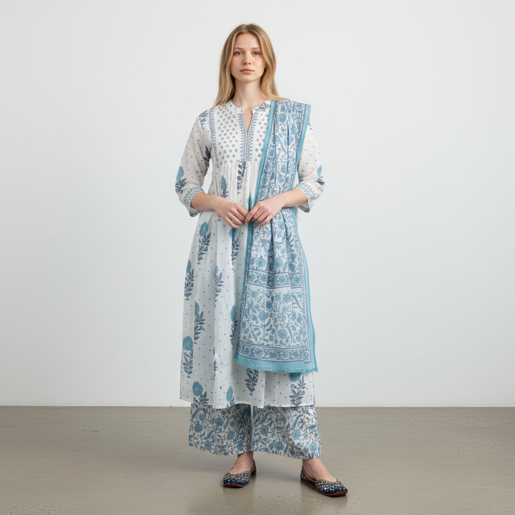 Floral Printed Kurta Set