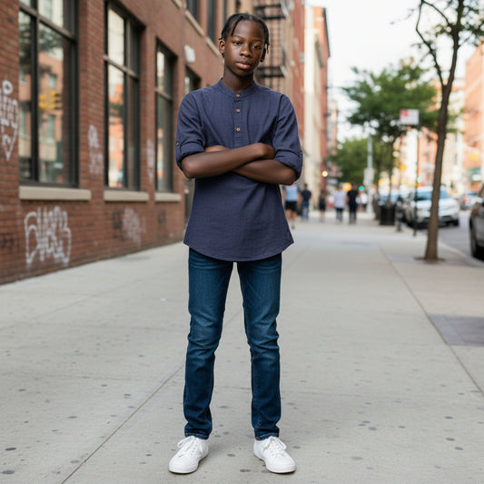 Linen Cotton Half Kurta