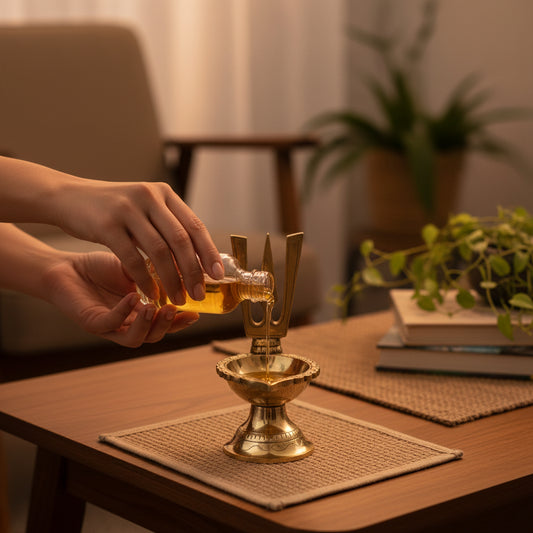 Brass Diya Traditional Lighting