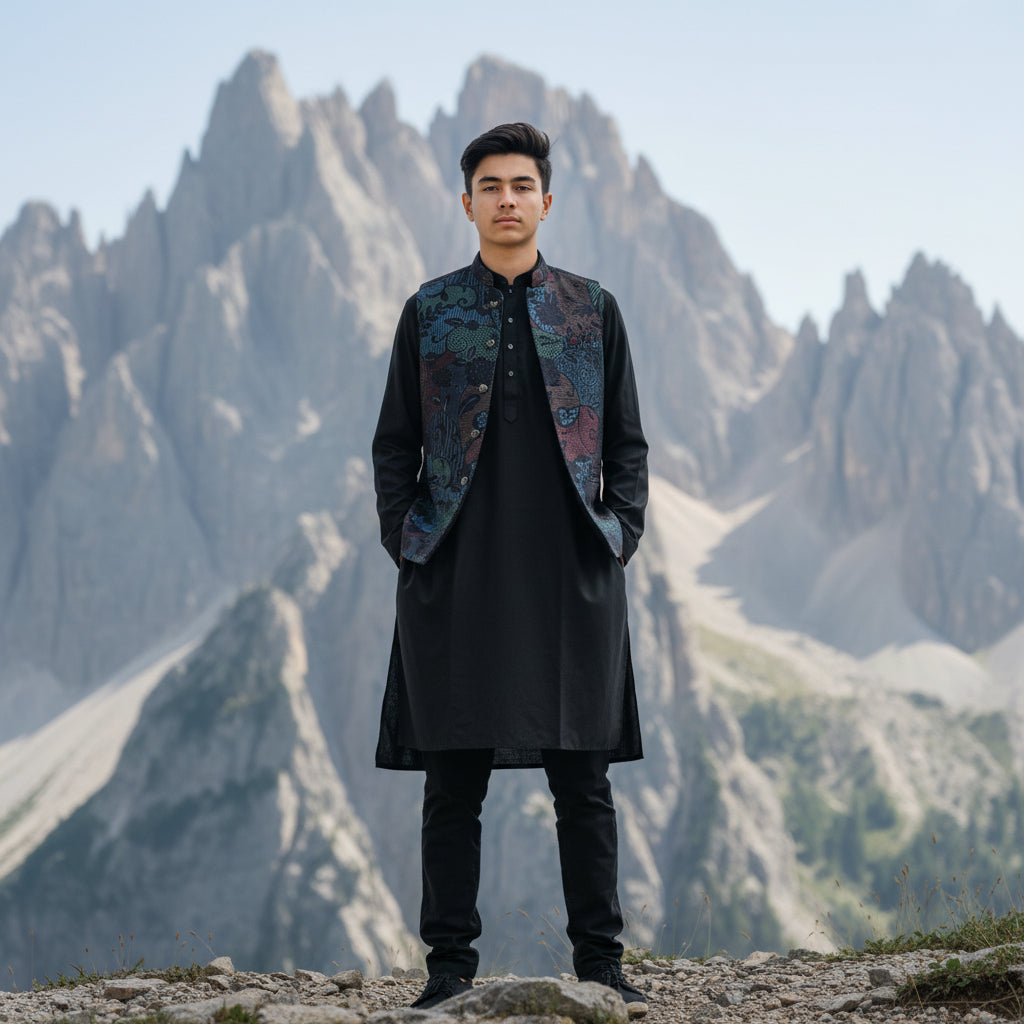 Cotton Silk Blend Kurta Set for Men