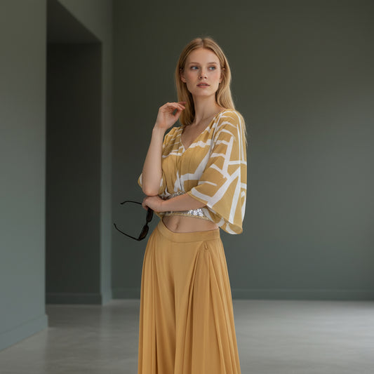 Chiffon Crepe Kaftan