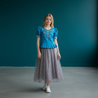 Net Silk Blend Choli Set for Lehenga