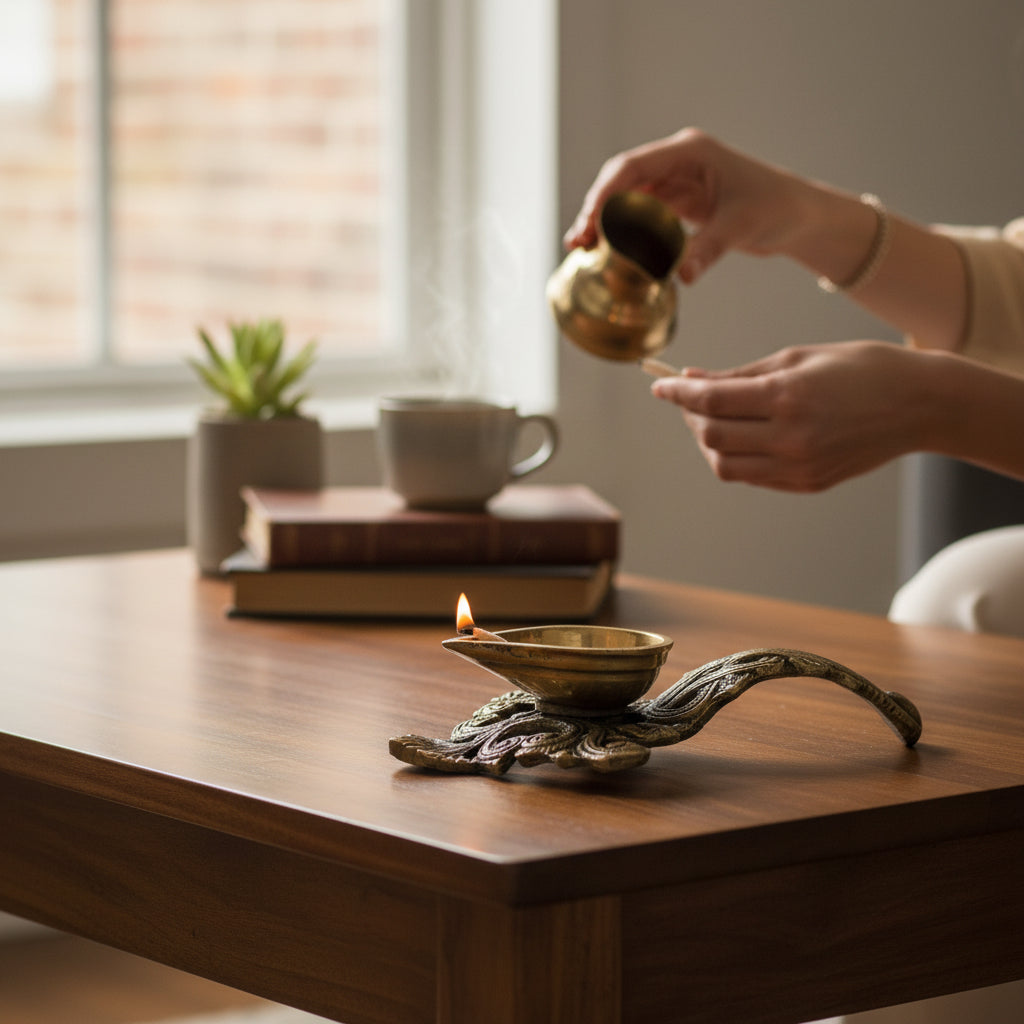Brass Diya for Rituals