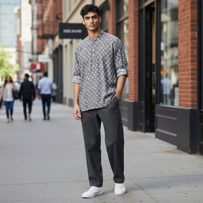 Cotton Polyester Half Kurta