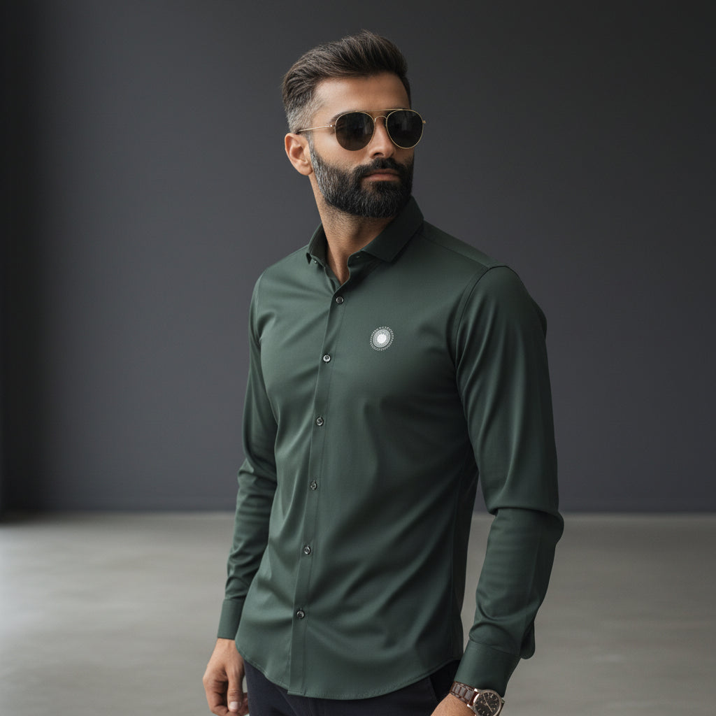 Lycra Shirt Designer Casual