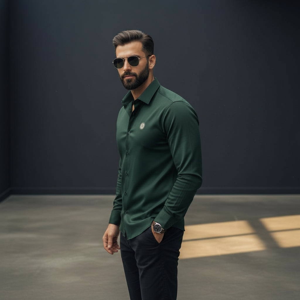 Lycra Shirt Designer Casual