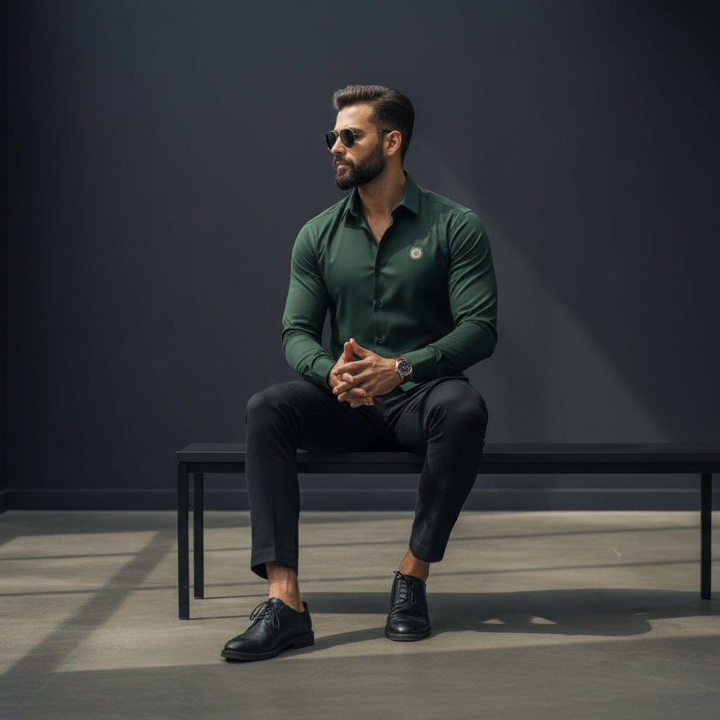Lycra Shirt Designer Casual