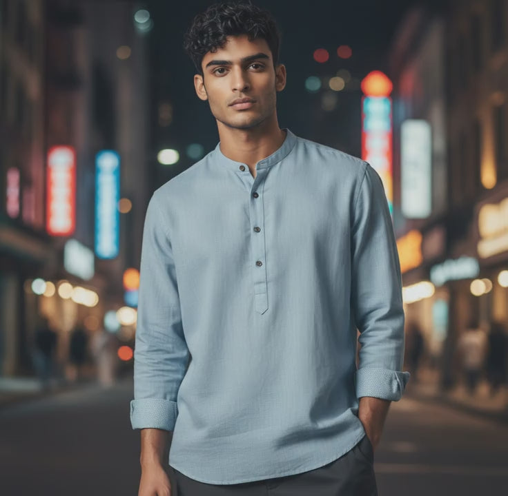 Silk Half Kurta