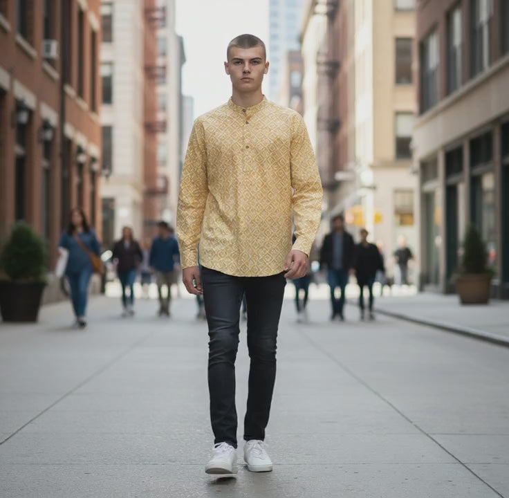 Cotton-Polyester Half Kurta