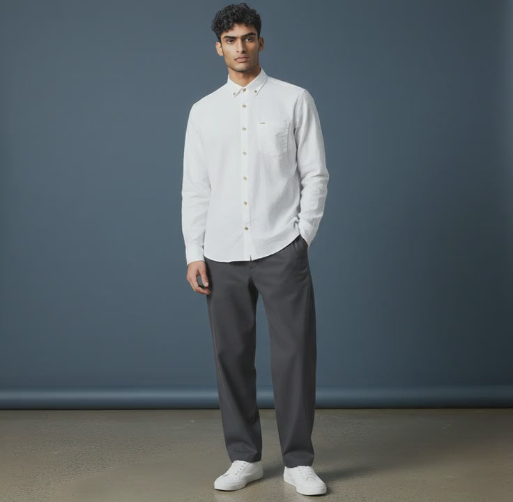 Cotton-Polyester Long Sleeve Shirt