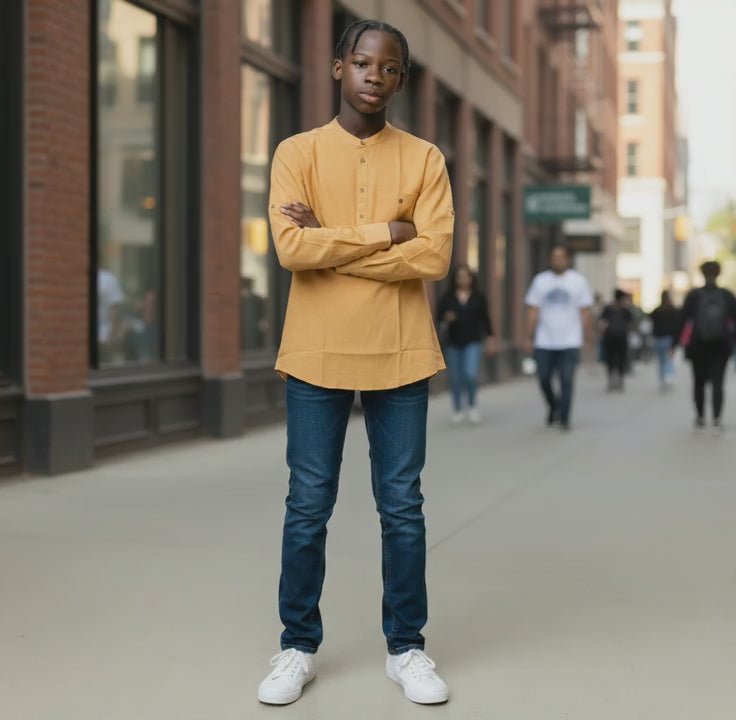 Linen Cotton Half Kurta