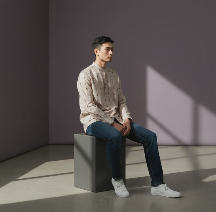 Linen Cotton Half Kurta