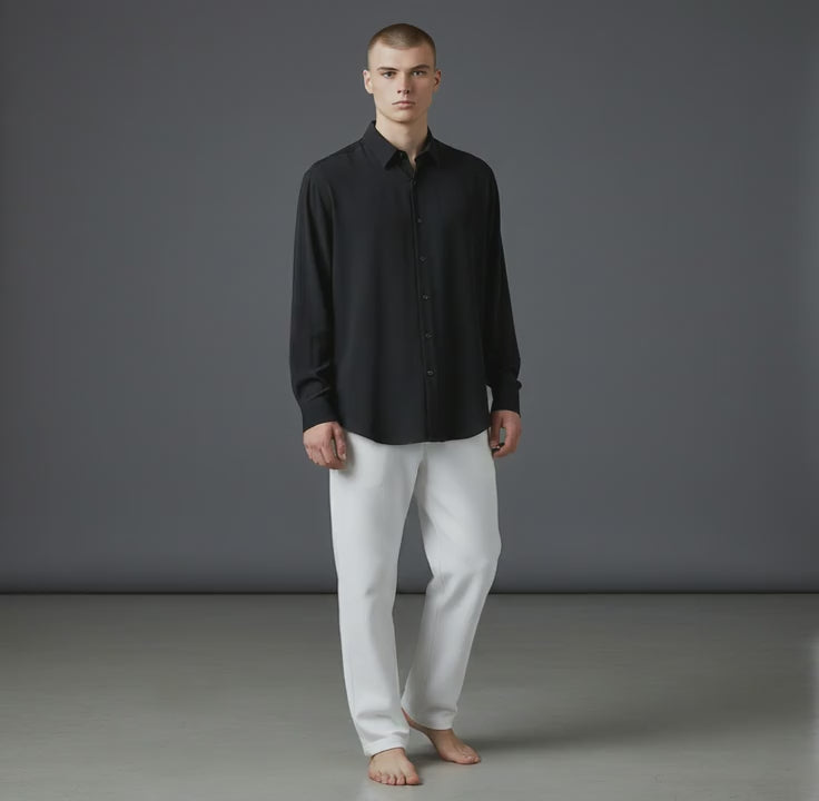 Cotton-Polyester Long Sleeve Shirt