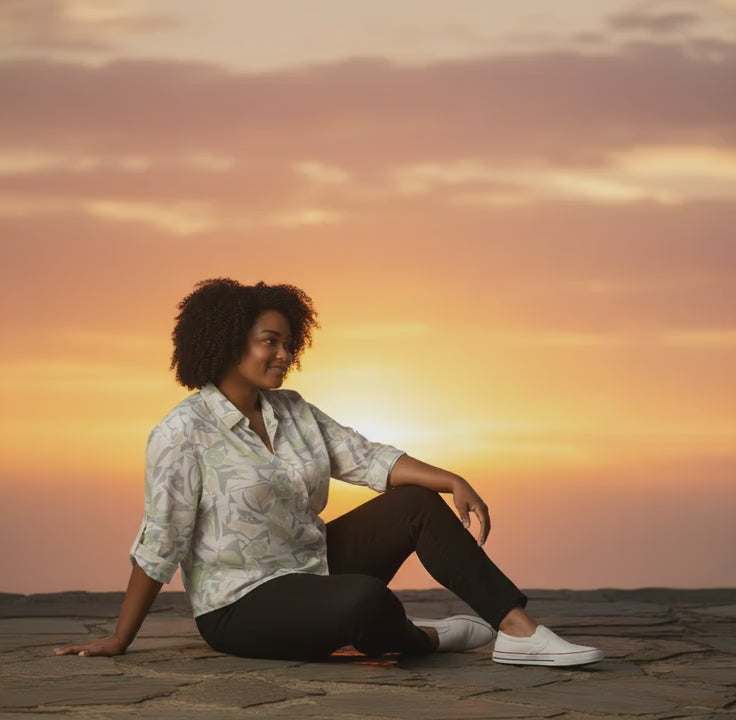 Cotton Button-Up Relaxed Fit