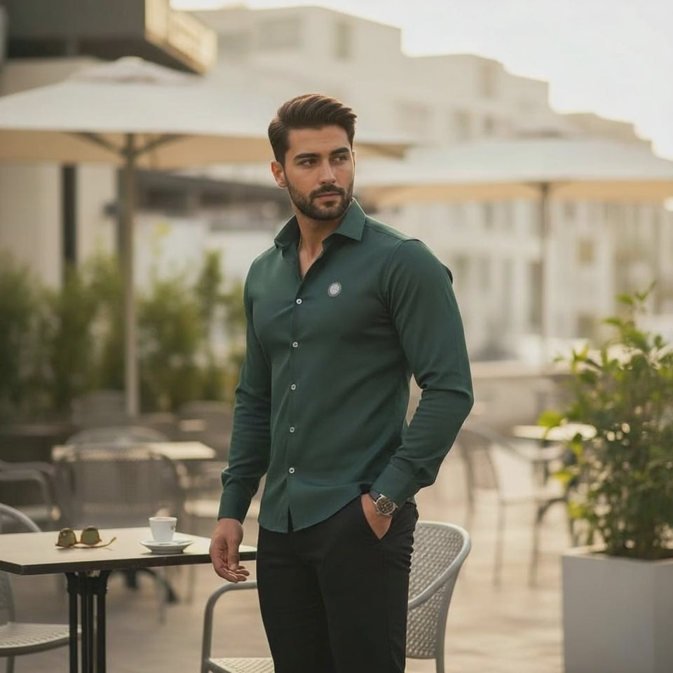 Lycra Shirt Designer Casual