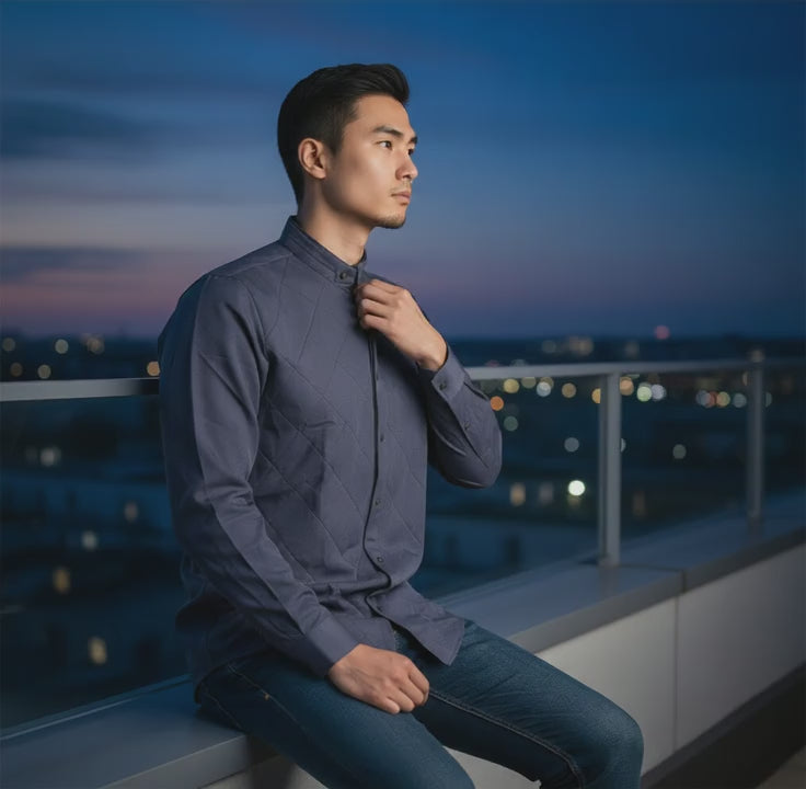 Cotton-Polyester Structured Shirt