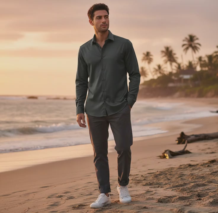 Polyester Shirt Casual Wear