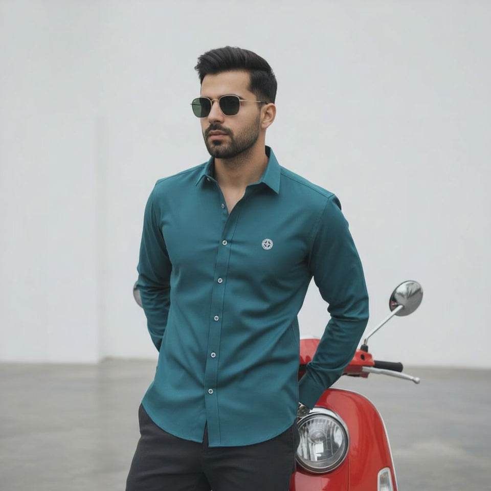 Lycra Button-Up Shirt for Active Wear