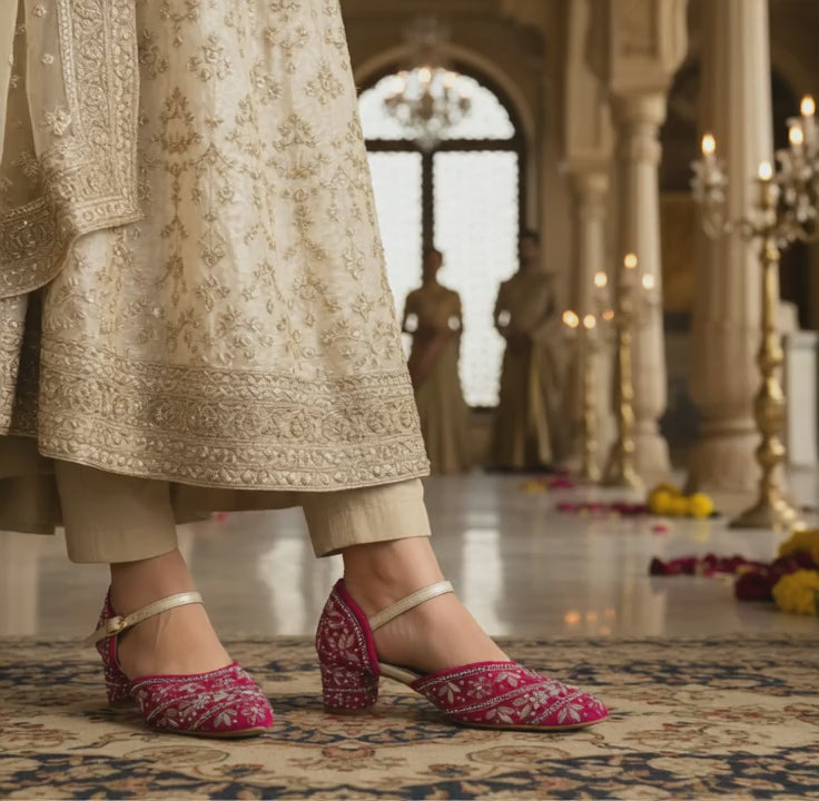 Embroidered Heels
