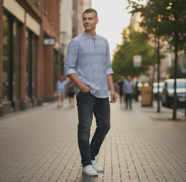 Cotton Polyester Half Kurta