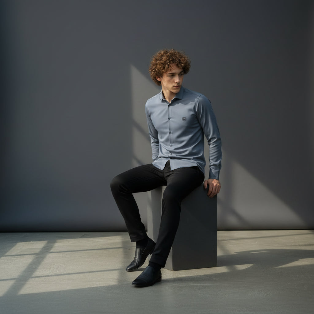 Lycra Shirt Designer Casual