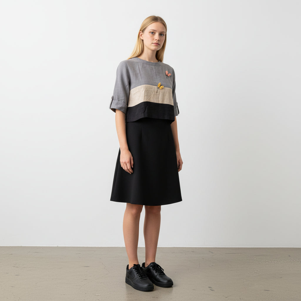 Designer Linen Top