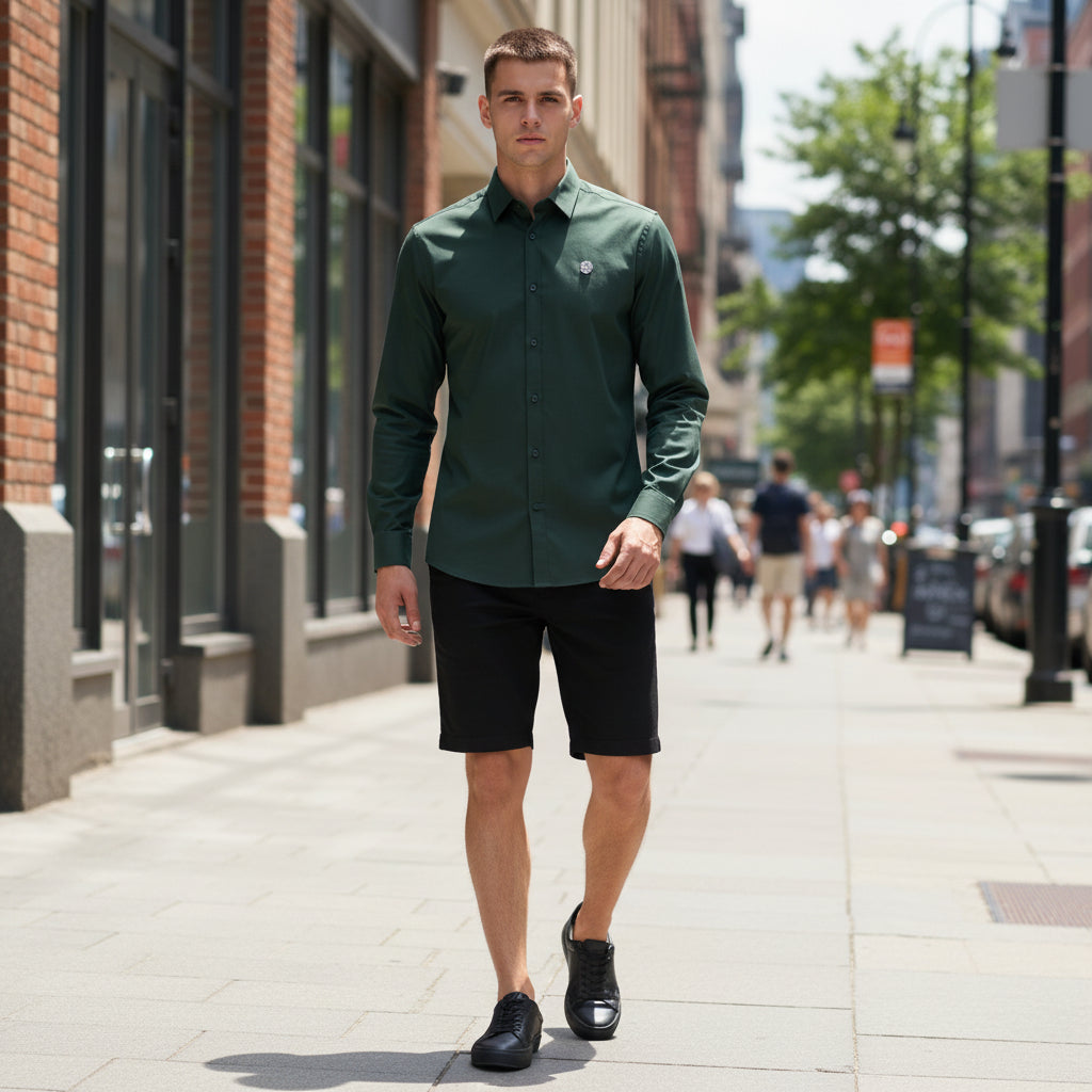 Lycra Shirt Designer Casual