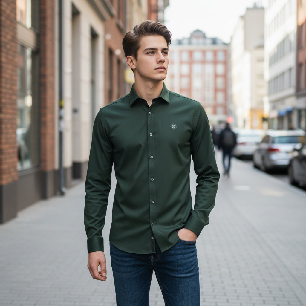Lycra Shirt Designer Casual