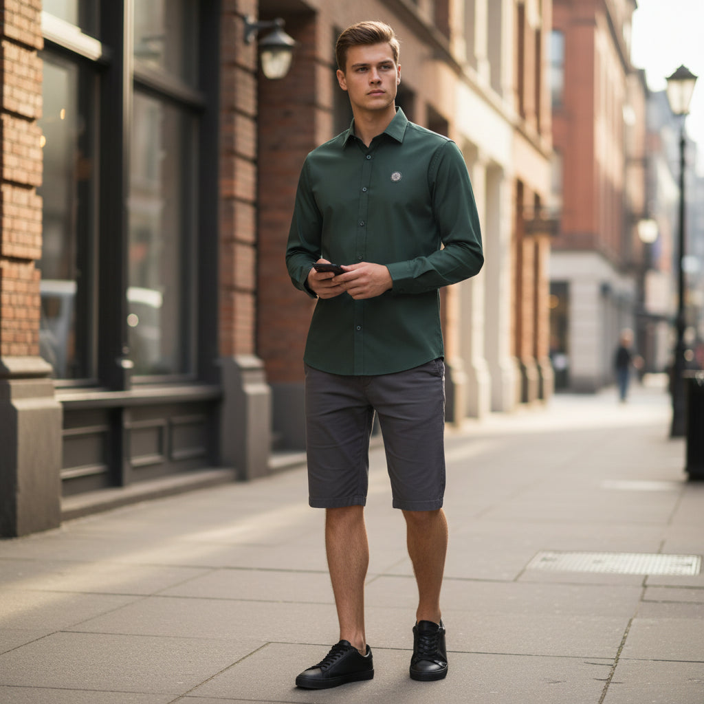 Lycra Shirt Designer Casual