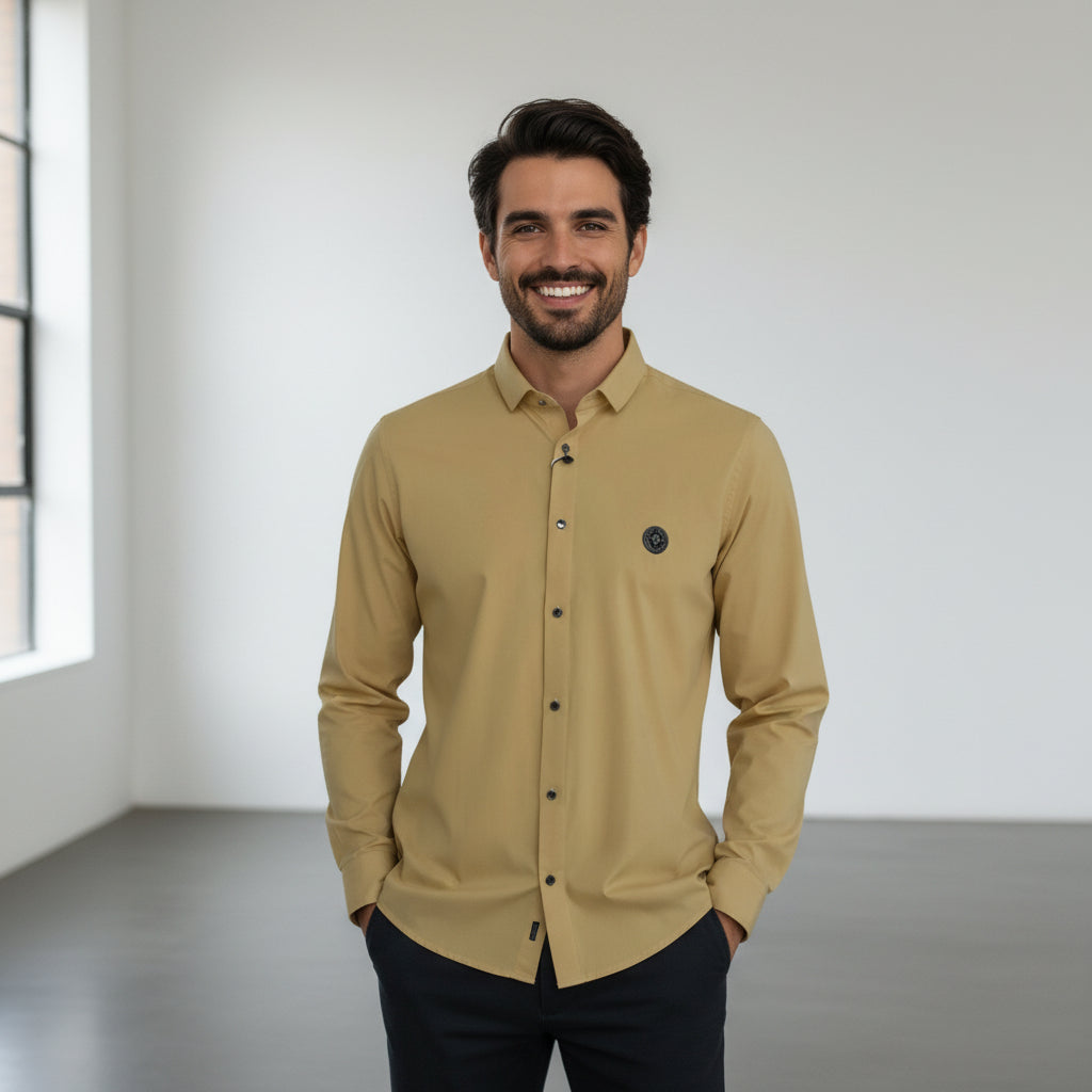 Lycra Casual Shirt Designer Fit